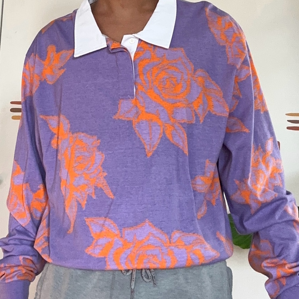UO Rose Long Sleeve Polo Shirt